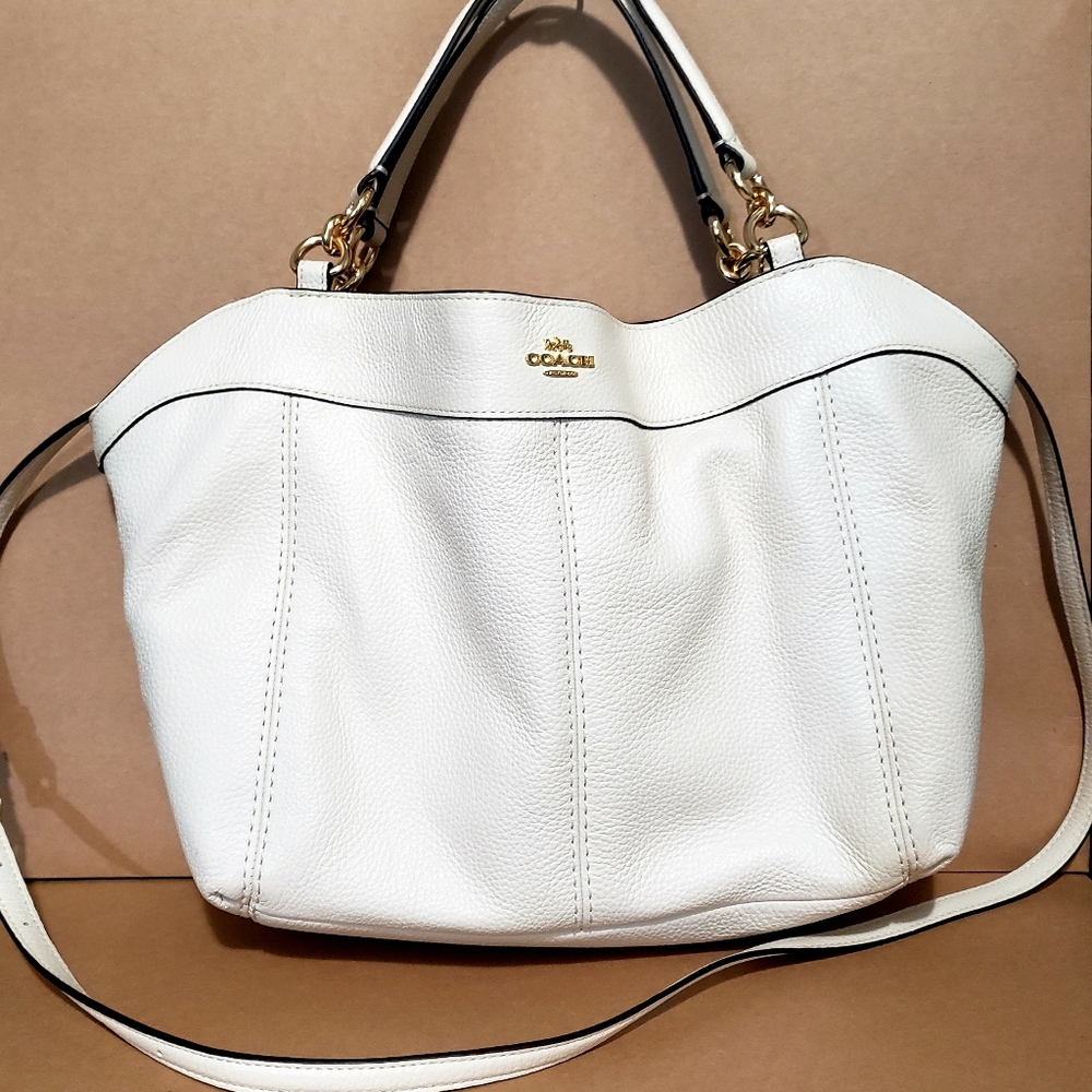 SOLD*****COACH Small Lexy Crossbody Chalk White - Picture 7 of 7